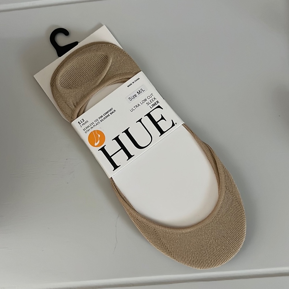 2 Pair Ultra Low Cut Shoe Liner- M/L